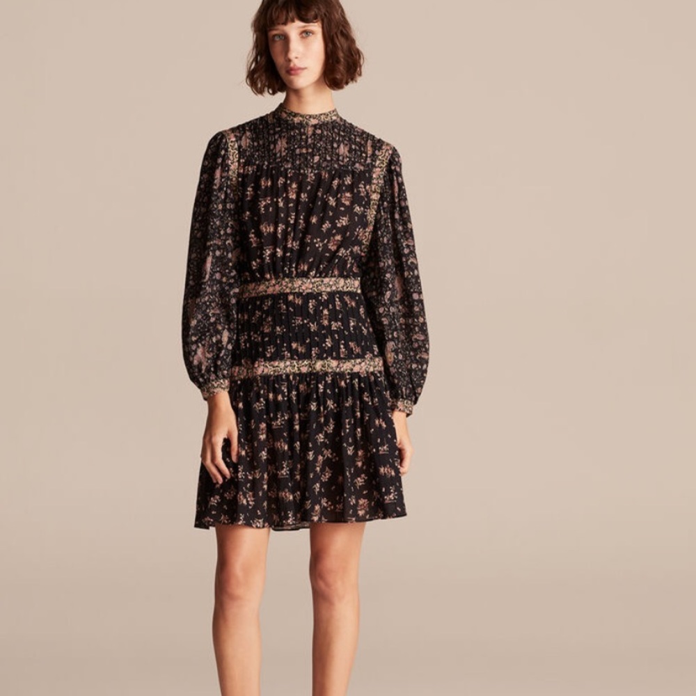 Rebecca Tailor mixed print floral dress
